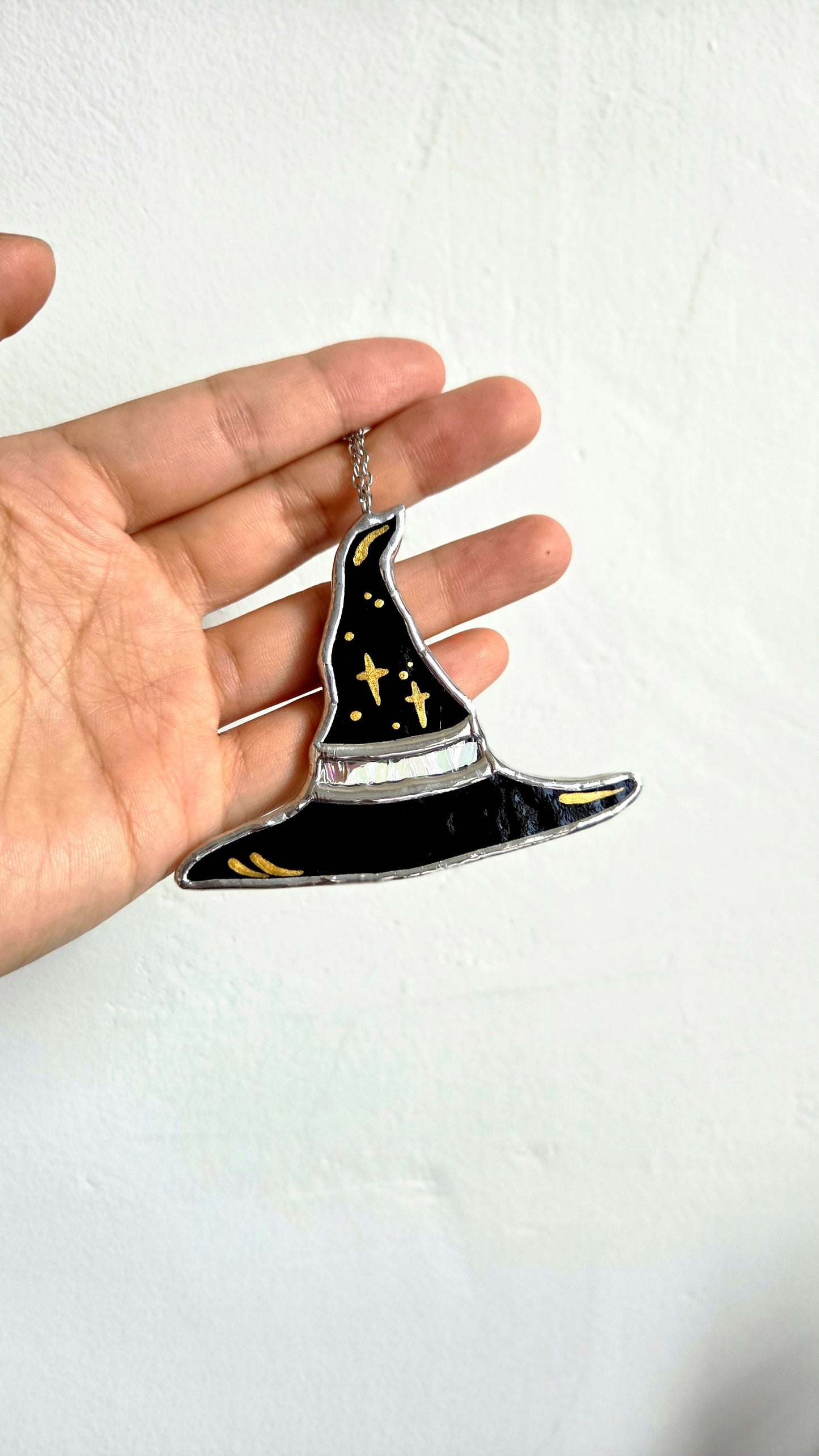 Chapeau de Sorcière Transparent Irisé