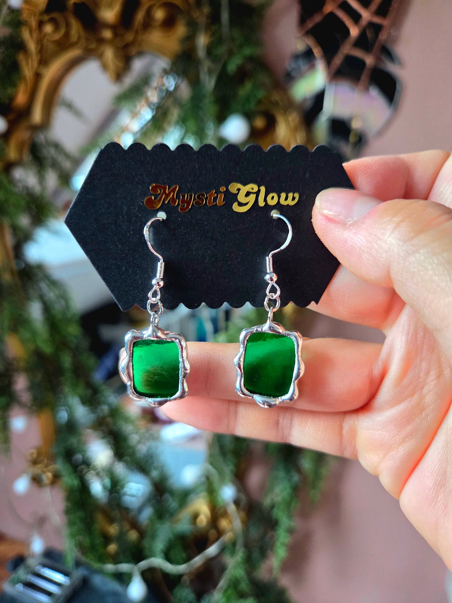 Nouvelle boucle d’oreille miroir magique – Argent 925