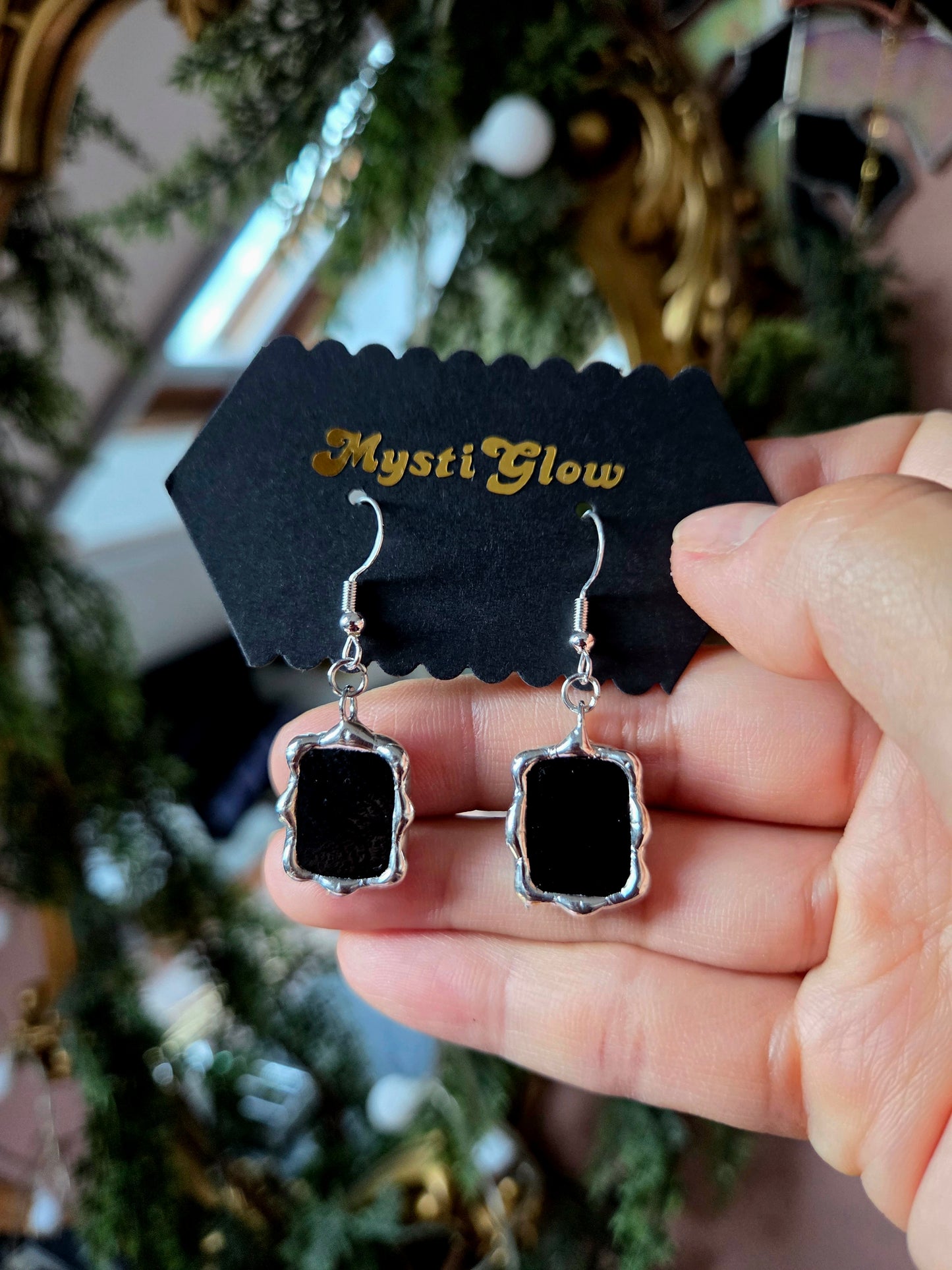 Nouvelle boucle d’oreille miroir magique – Argent 925